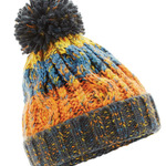 Junior Corkscrew Pom Pom Beanie