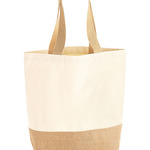 Jute Base Canvas Shopper