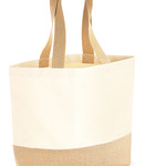 Jute Base Canvas Tote