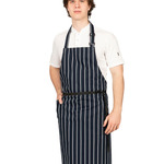 Woven Butchers Stripe Apron 		

